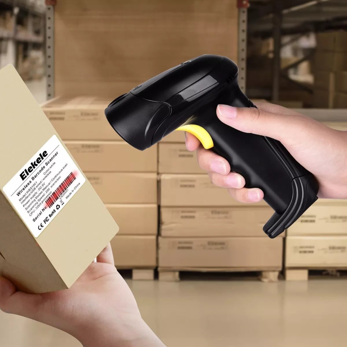 Lector Escaner De Código De Barras Inalámbrico