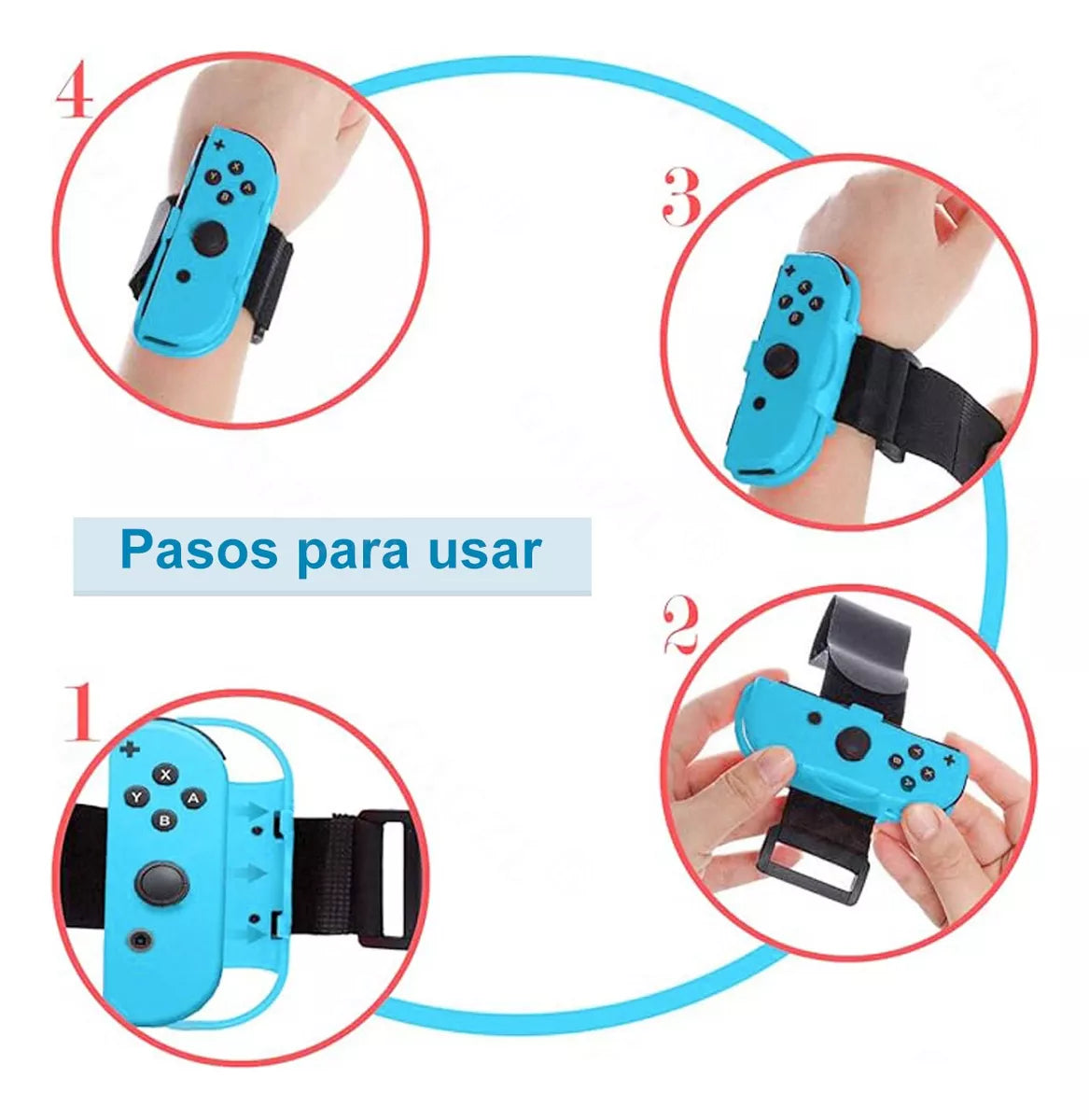 Pulsera Correa Para Nintendo Switch Joy Cons Just Dance 2pzs