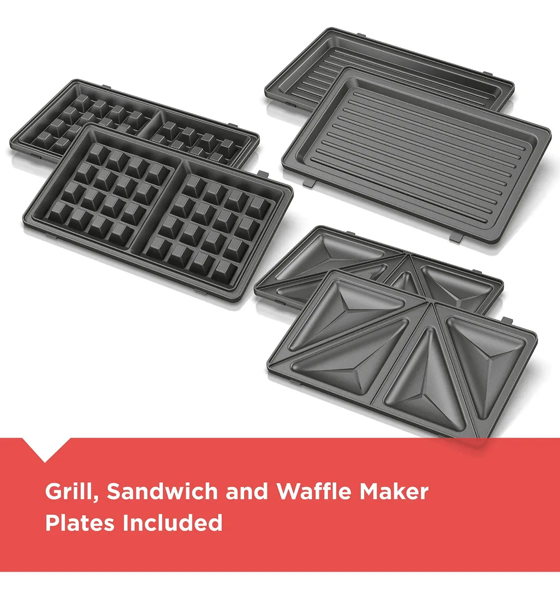 Waflera Black+decker Wm2000sd 3 En 1, Grill Y Prensa sandwich 120V