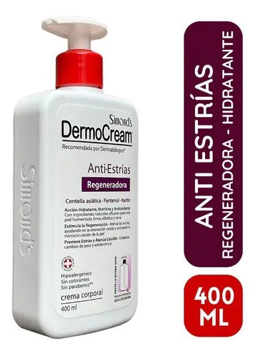 Crema Dermocream Anti Estrías Centella Asiática Y Pantenol