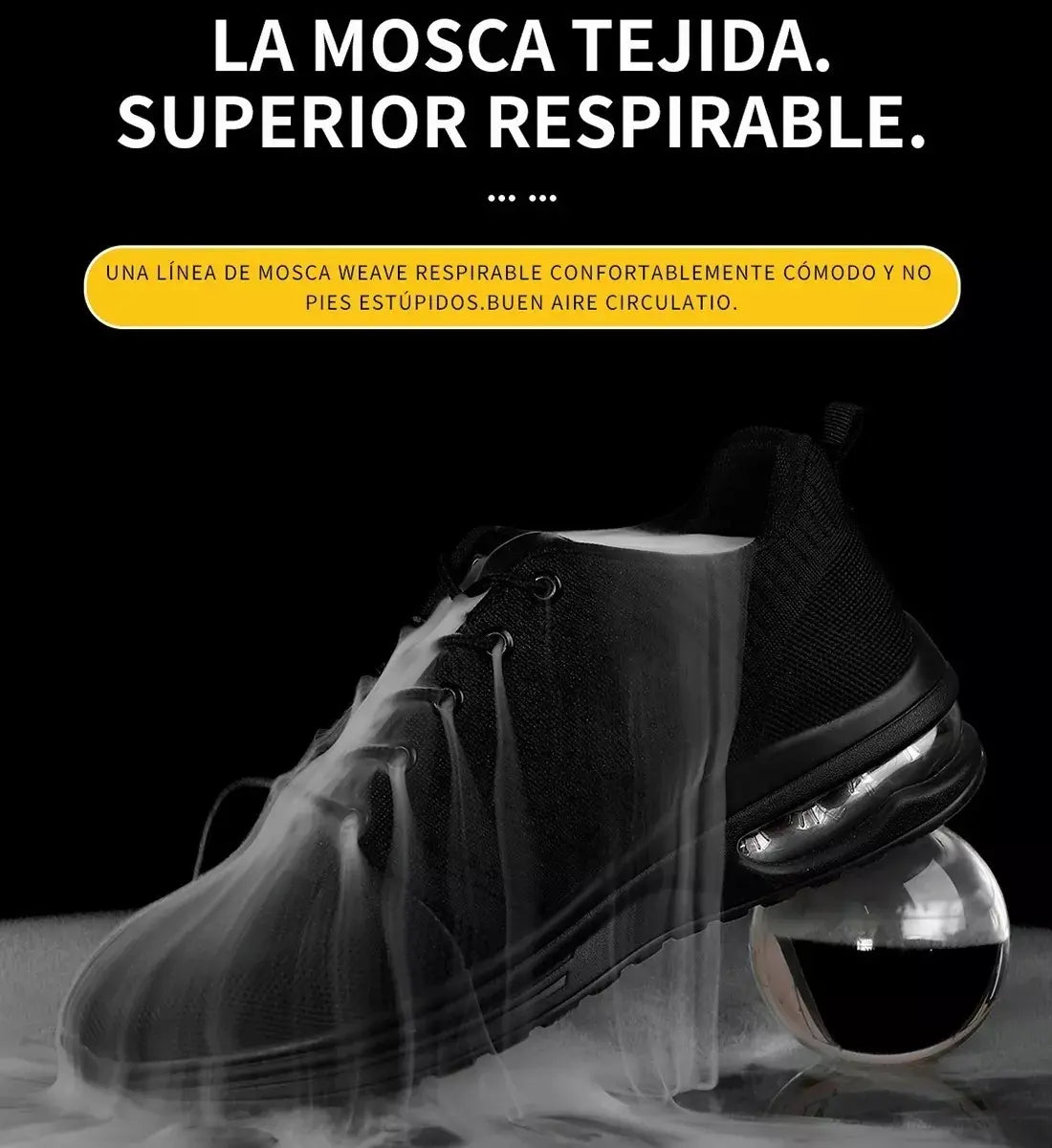 Zapatilla de Seguridad Industrial Unisex | Puntera de Acero | Antipinchazos | Nueva