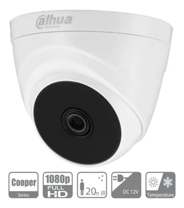 Cámara Dahua Domo 2mp 1080p 2.8mm Ir20 Plástica