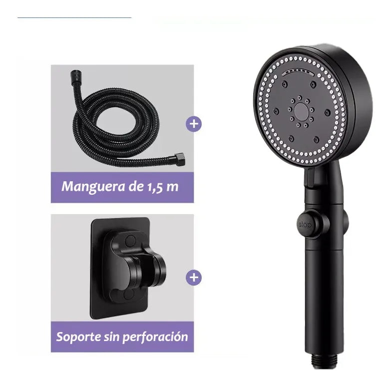 Kit de Ducha telefono y manguera con soporte
