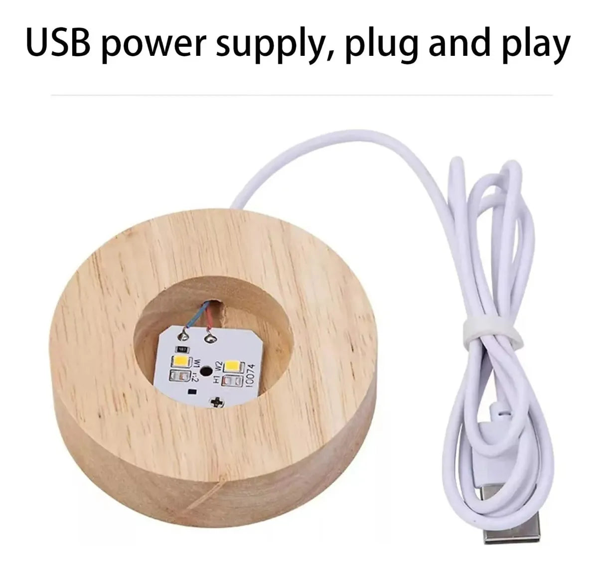 Luz De Noche/bola De Cristal Brillante Regalo Adornos