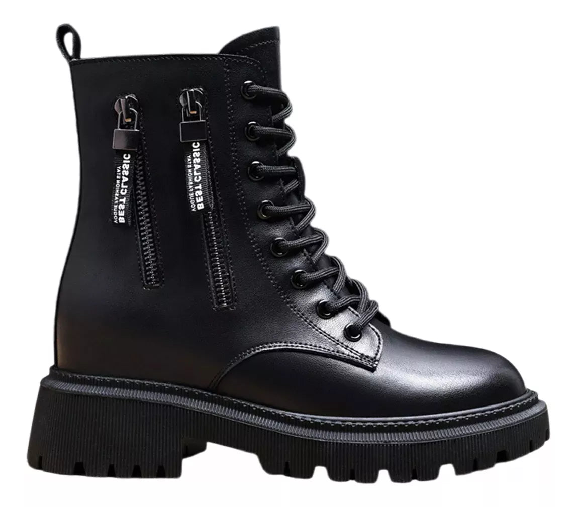 Botas De Caña Alta Con Suela Gruesa Para Mujer