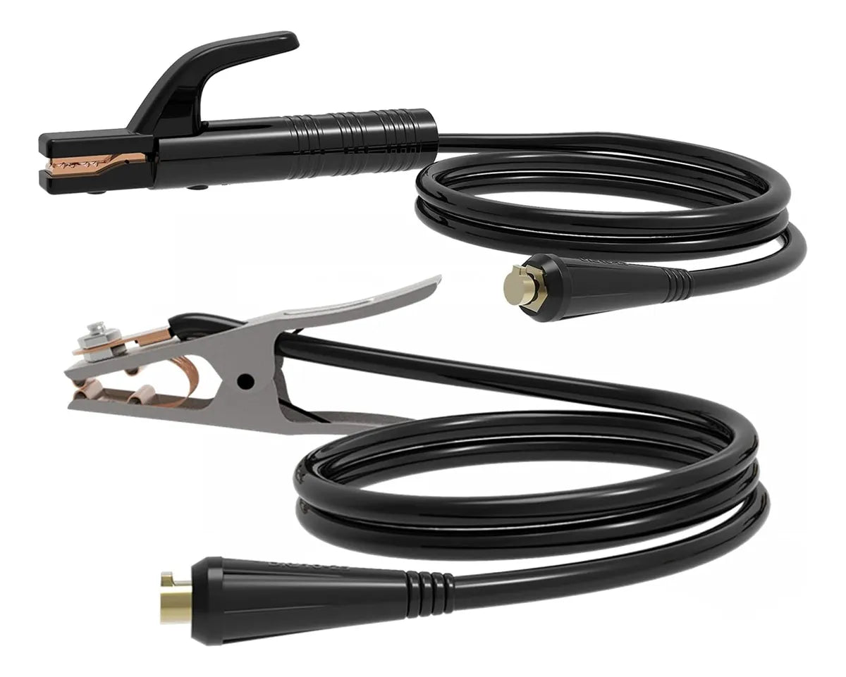 Juego De Cables Para Soldadora 160a-200a Profesionales 1.5 M