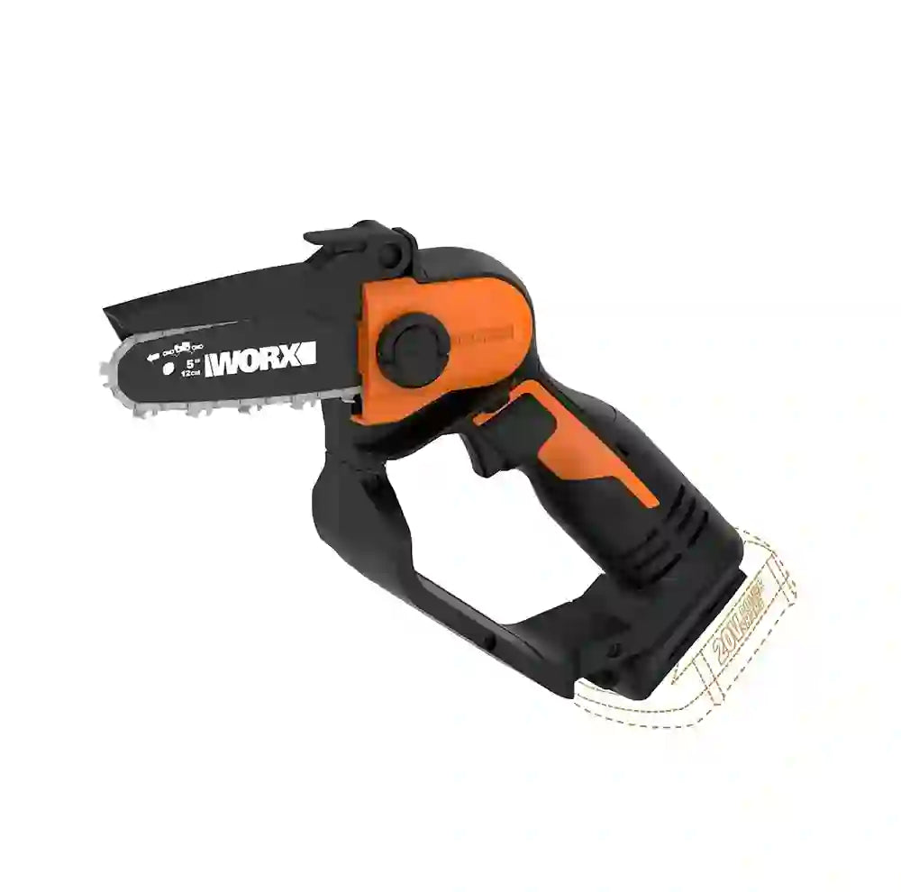 Motosierra Inalámbrica WORX WG324.9 20V PowerShare | Espada de 5" | No Incluye Batería ni Cargador