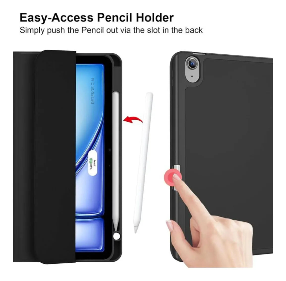 Carcasa Funda Smart Cover Para iPad (todos) Con Ranura Lapiz