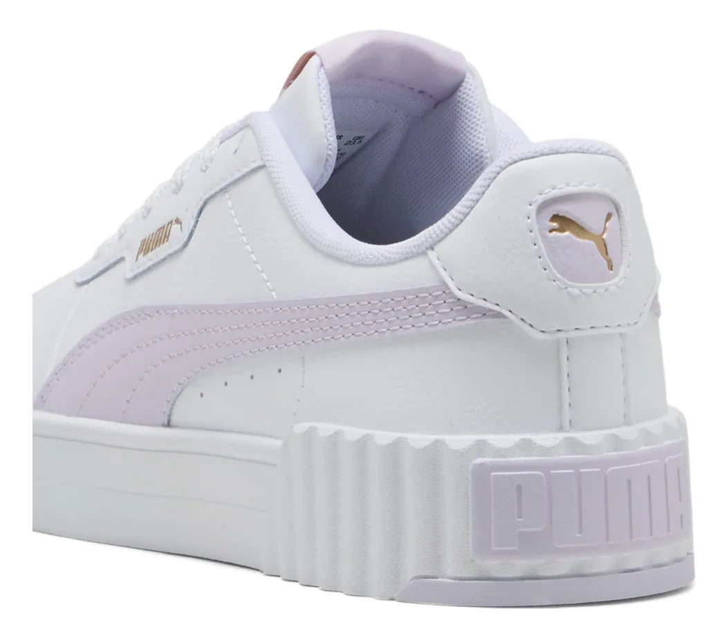 Zapatillas Para Mujer Blanco Rosado Y Dorado Carina 3.0 Puma