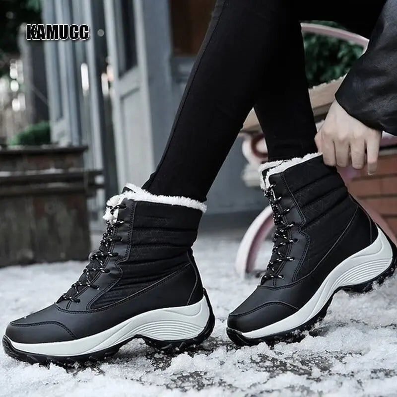 Botas Impermeables para Mujer Invierno | Botas de Nieve con Forro Térmico y Suela Antideslizante