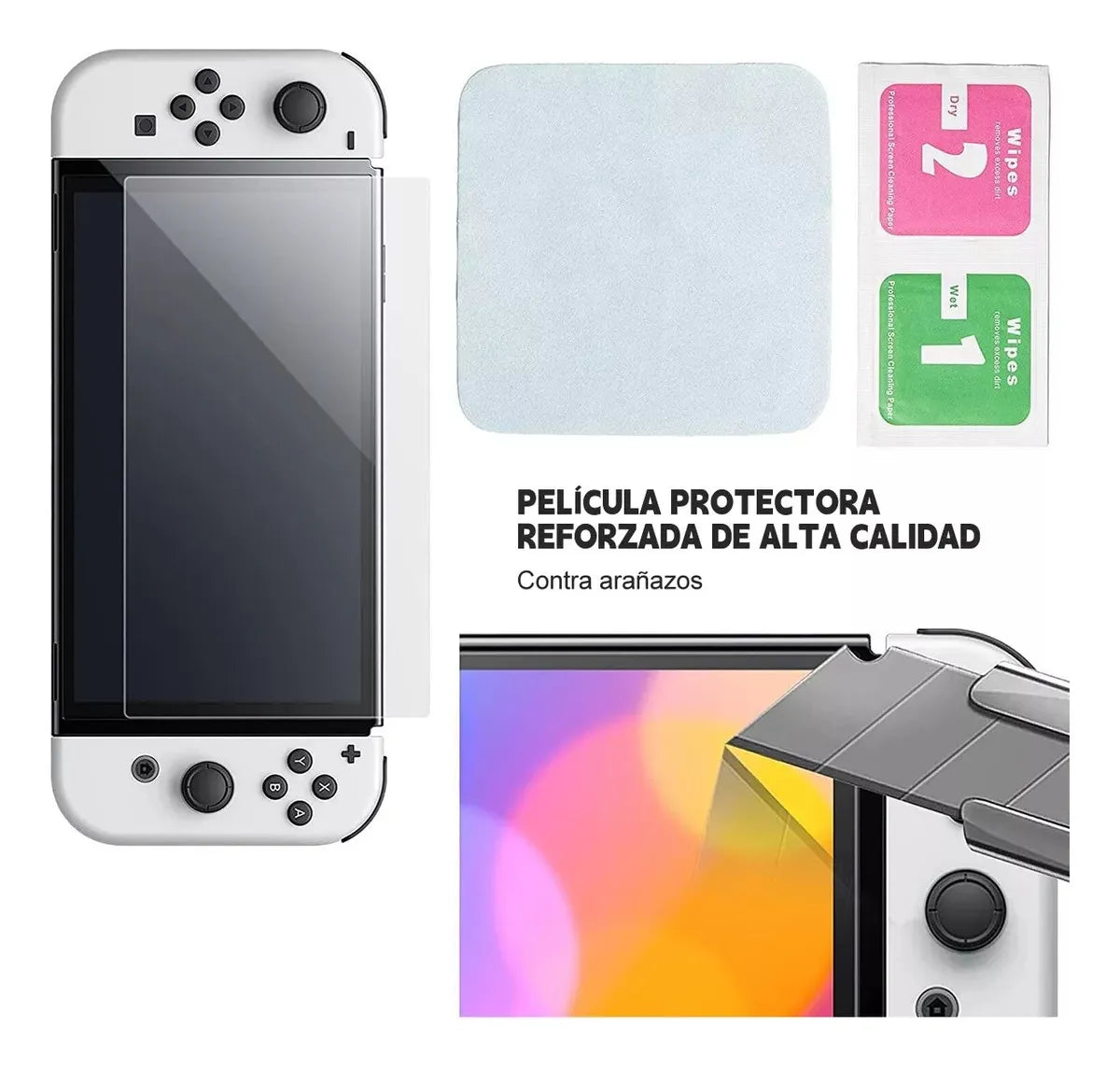 Estuche Protector Para Nintendo Switch Oled Pack 17 En 1