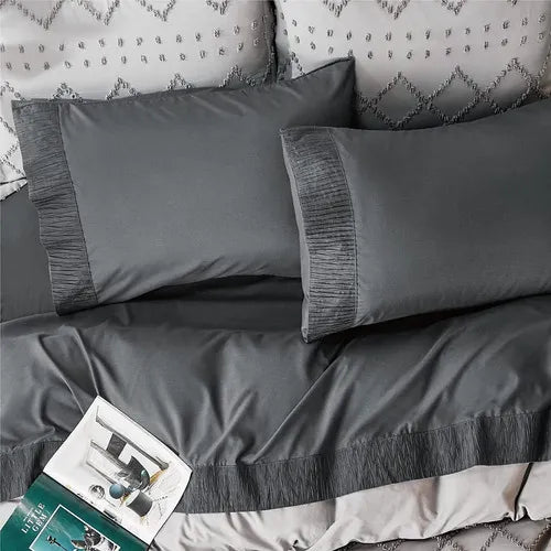 Sabanas Hotel Casatua + funda Almohada 2 Plazas Gris