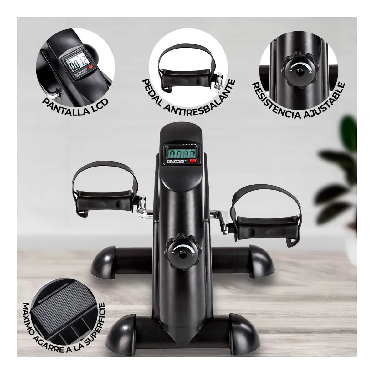 Pedalera Con Monitor Lcd Home Fitness Pro