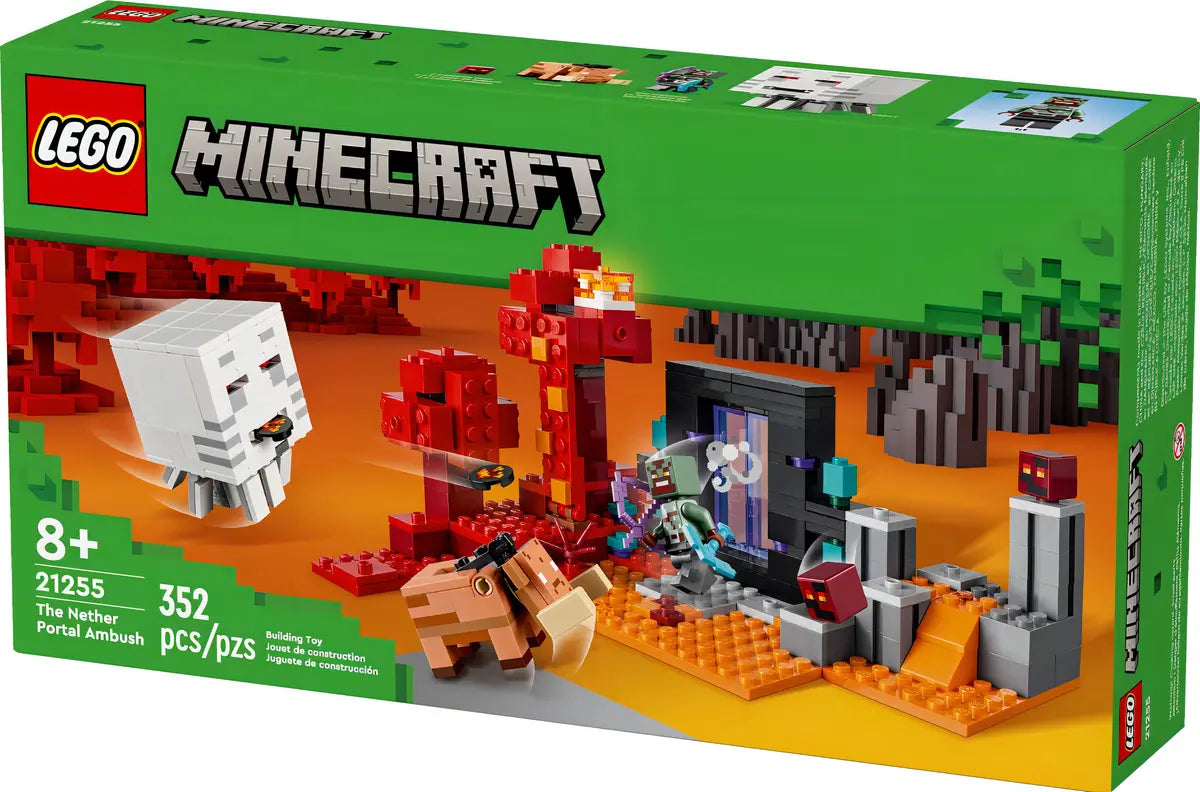 Lego Minecraft La Trampa Del Portal Del Inframundo (21255) Cantidad de piezas 352
