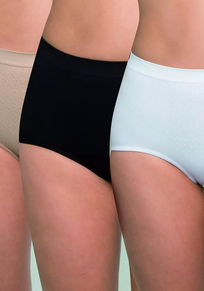 Pack 3 Calzón Seamless Poliamida Elasticada Surtido