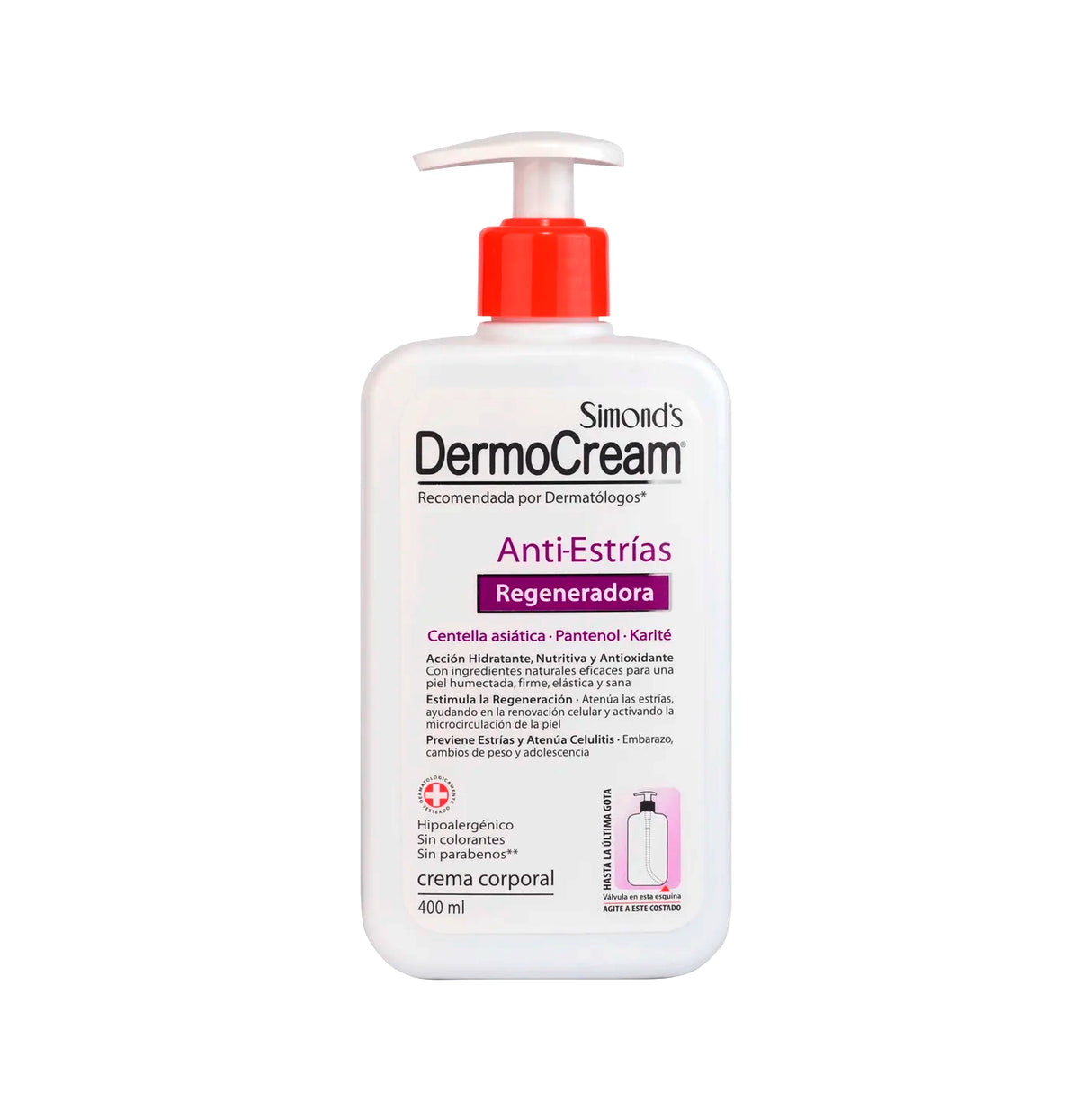 Crema Dermocream Anti Estrías Centella Asiática Y Pantenol