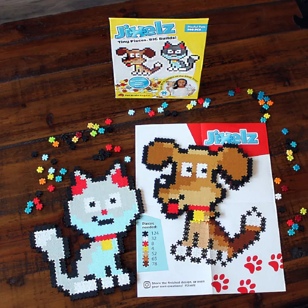 Jixelz Puzzle De Pixeles 700 Pc Set, Mascotas Fatbrain Toys