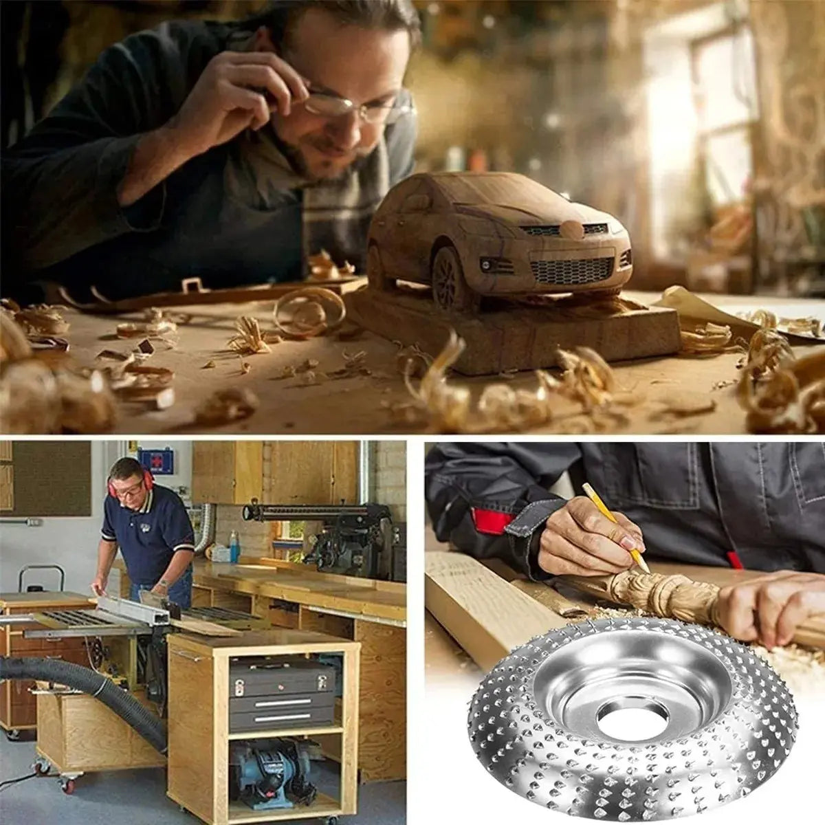 Disco Amoladora Angular Molienda Rueda Lijado Tallado 16mm