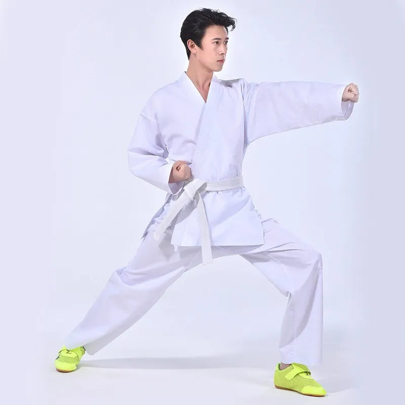 Traje Dobok De Kimonos Taekwondo Resistente Blanco Cómodo