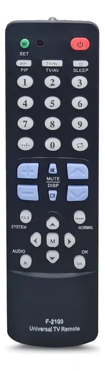 Control Remoto Universal Para Tv Samsung Jvc Panavox F-2100