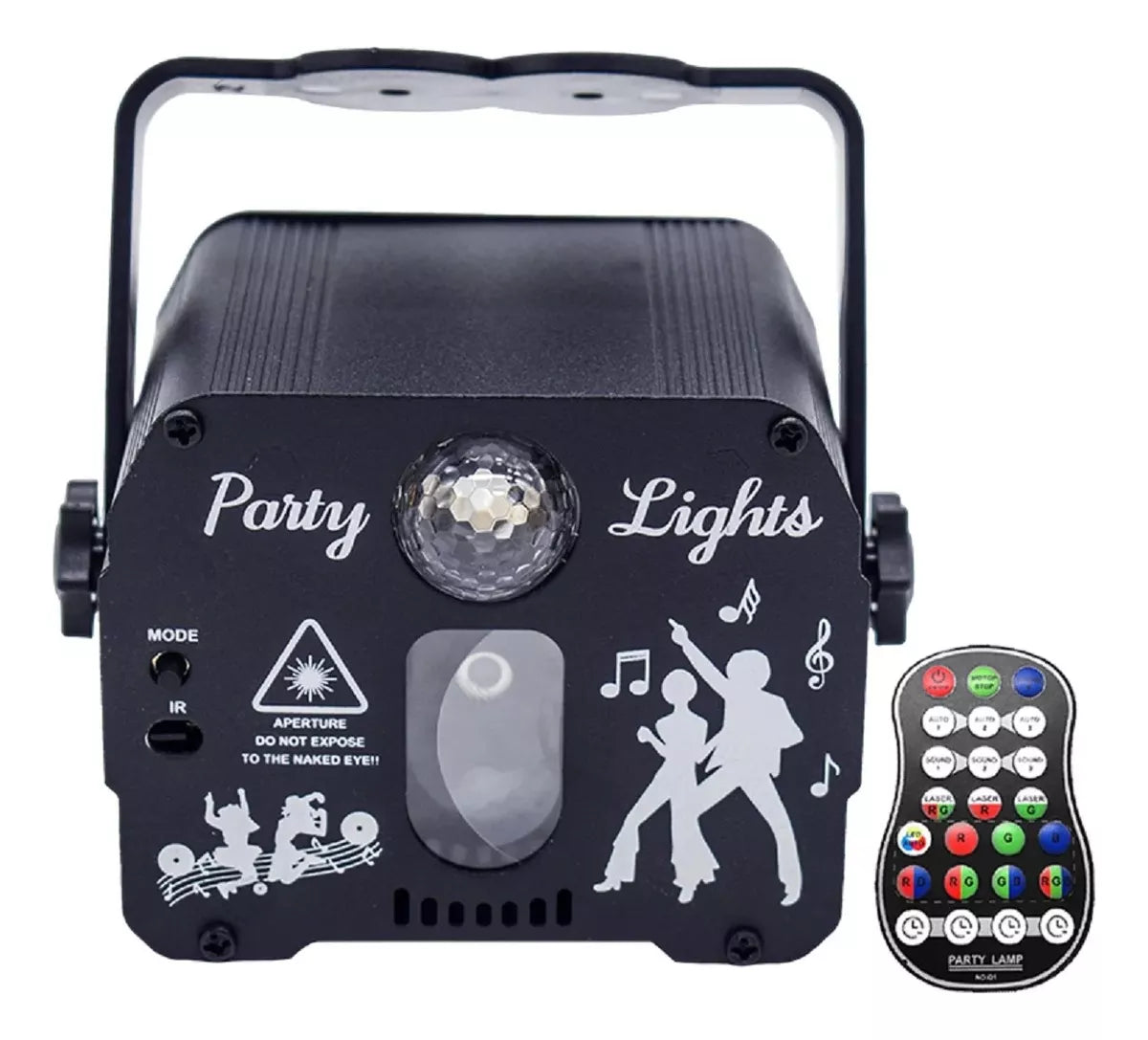 Luces Mini Láser Con Magic Led Rgb - Rojo Y Verde - Fiestas En Casa