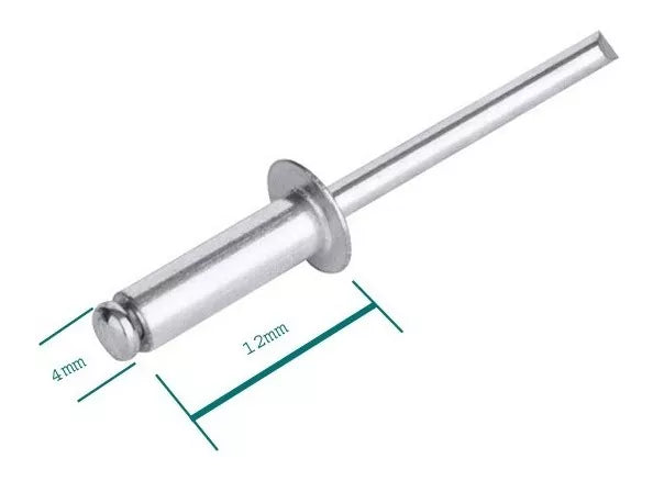 Remaches Pop 4x12 Mm 180 Unidades Total Tools