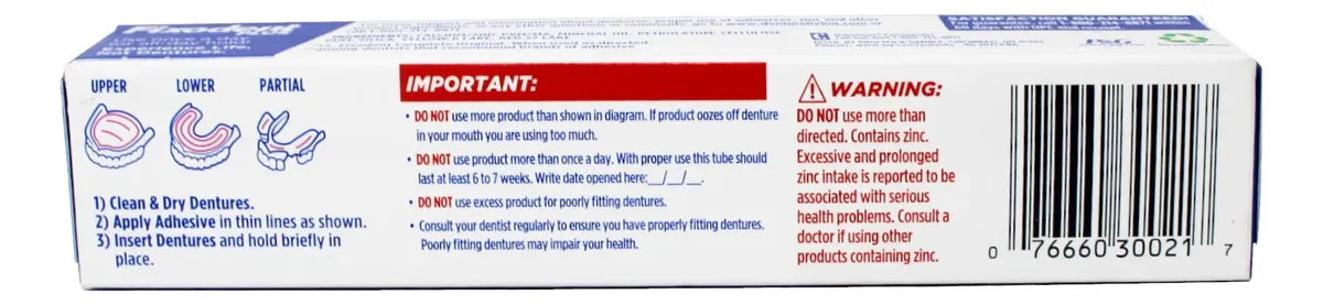 Fixodent Plus Hypoallergenic Denture Adhesive 59 ml – Adhesivo para Prótesis Dentales