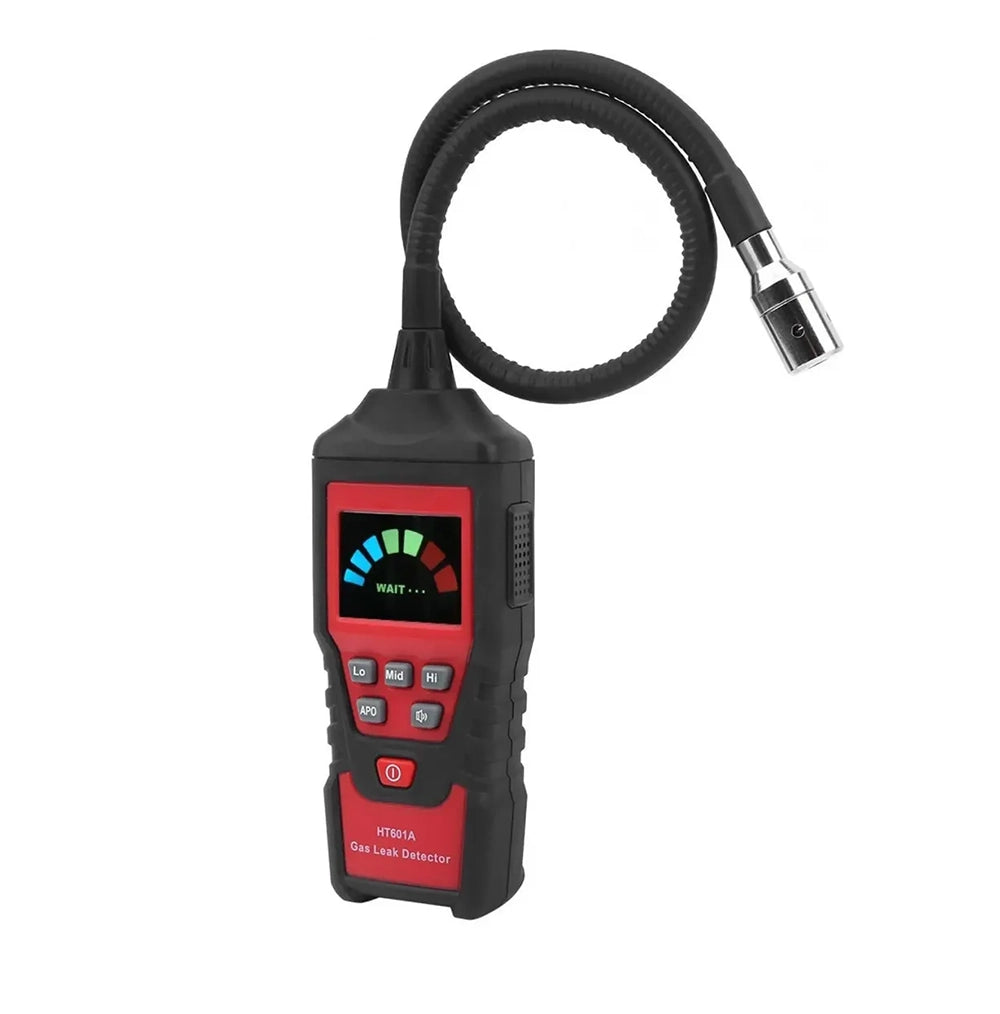 Detector Portátil de Fugas de Gas Combustible HT601A con Sonda Flexible y Alarma LED
