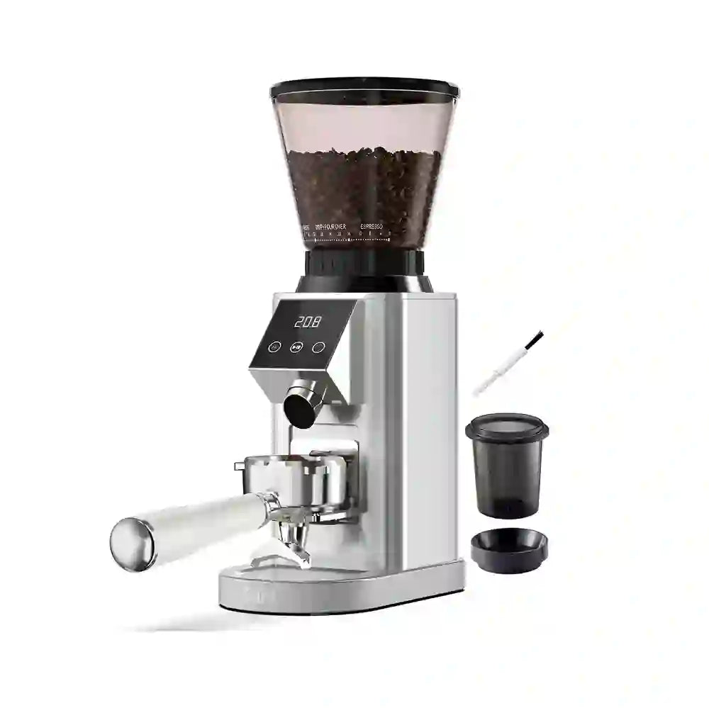 Molinillo de café Tuni G1 con muelas cónicas, 48 niveles de molienda, capacidad para 250g. 120V