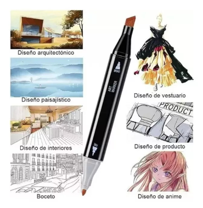 Kit 80 Lápices Marcadores Rotuladores Permanentes