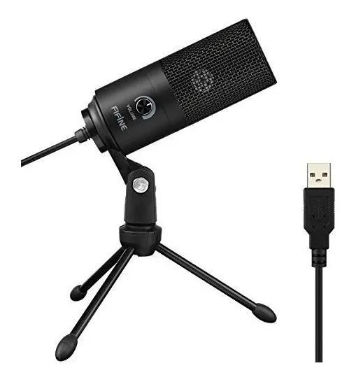 Micrófono Fifine K669B Condensador Cardioide color negro