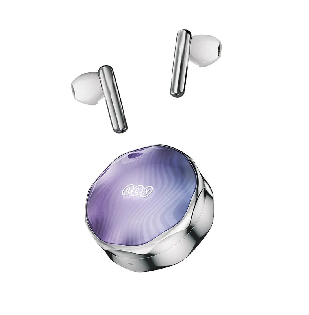 Auriculares Inalámbricos Bluetooth Qcy T21 Fairy Buds Tactil Color Plateado