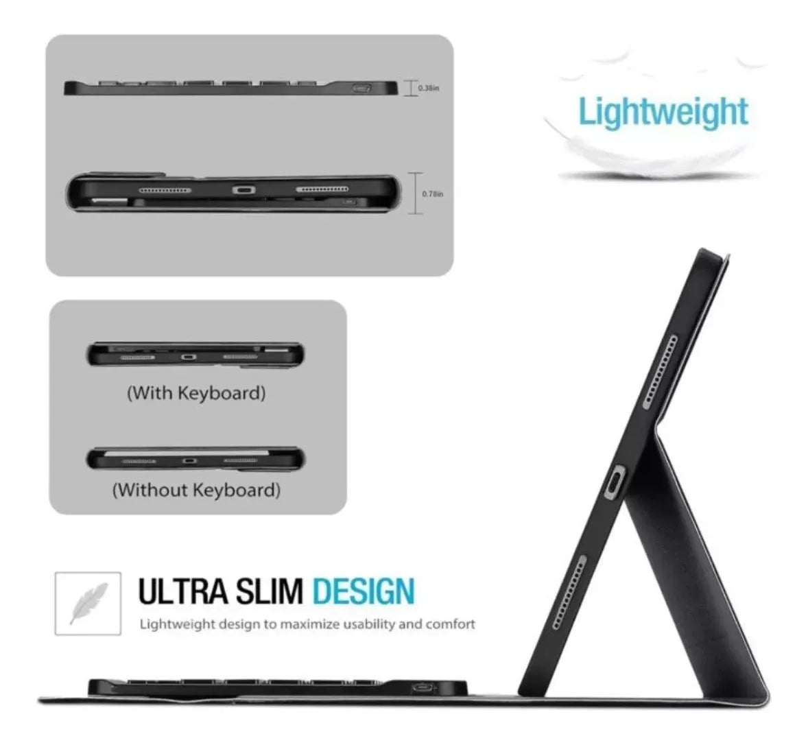 Carcasa Funda Con Teclado Touchpad Para iPad 10ma Gen 10.9