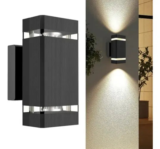 Aplique De Pared Luz Calida Decoracion Hogar Exterior Negro