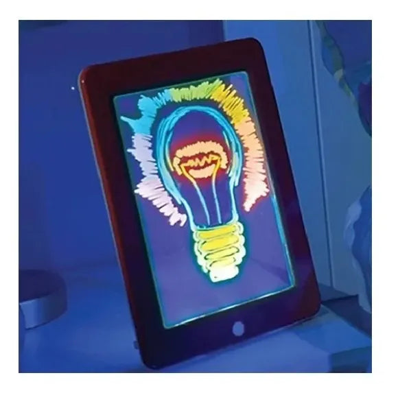 Bloc Pizarra De Dibujo Mágico Luz Led Ofertas Claras 210004