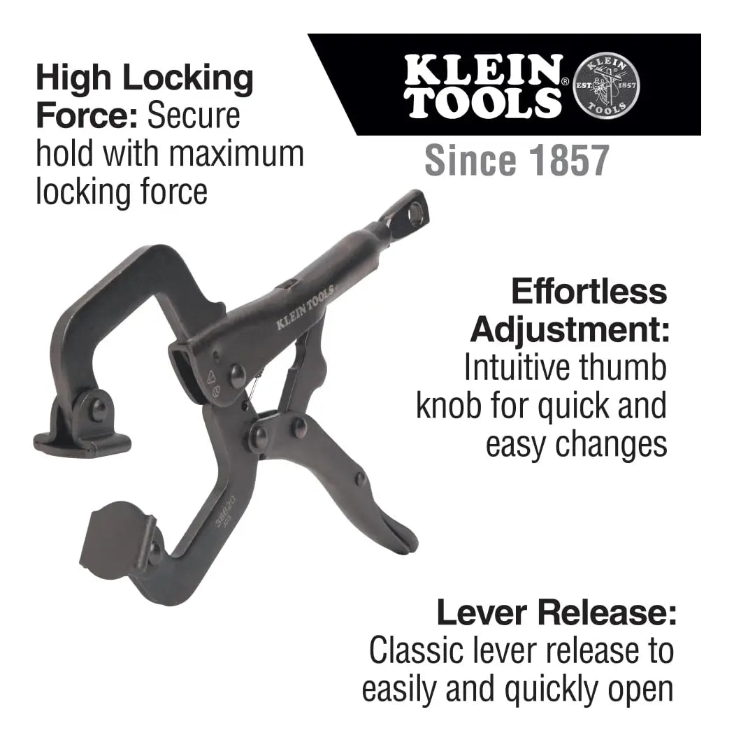 Pinzas de Presión en C Klein Tools 38620 con Mordazas Giratorias 6"