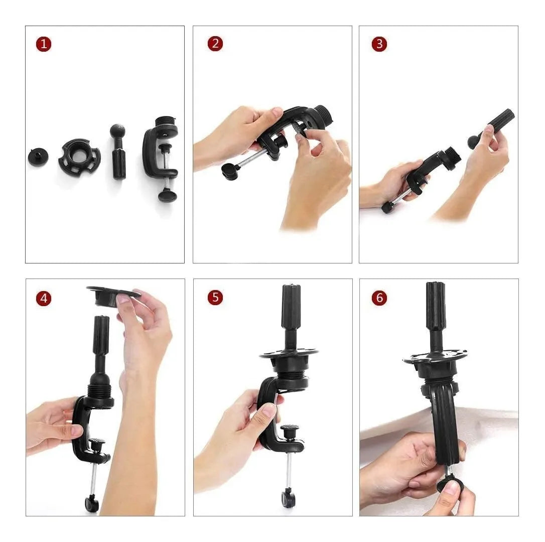 Cabeza Peluqueria,cabeza Maniqui 26 Con Abrazadera