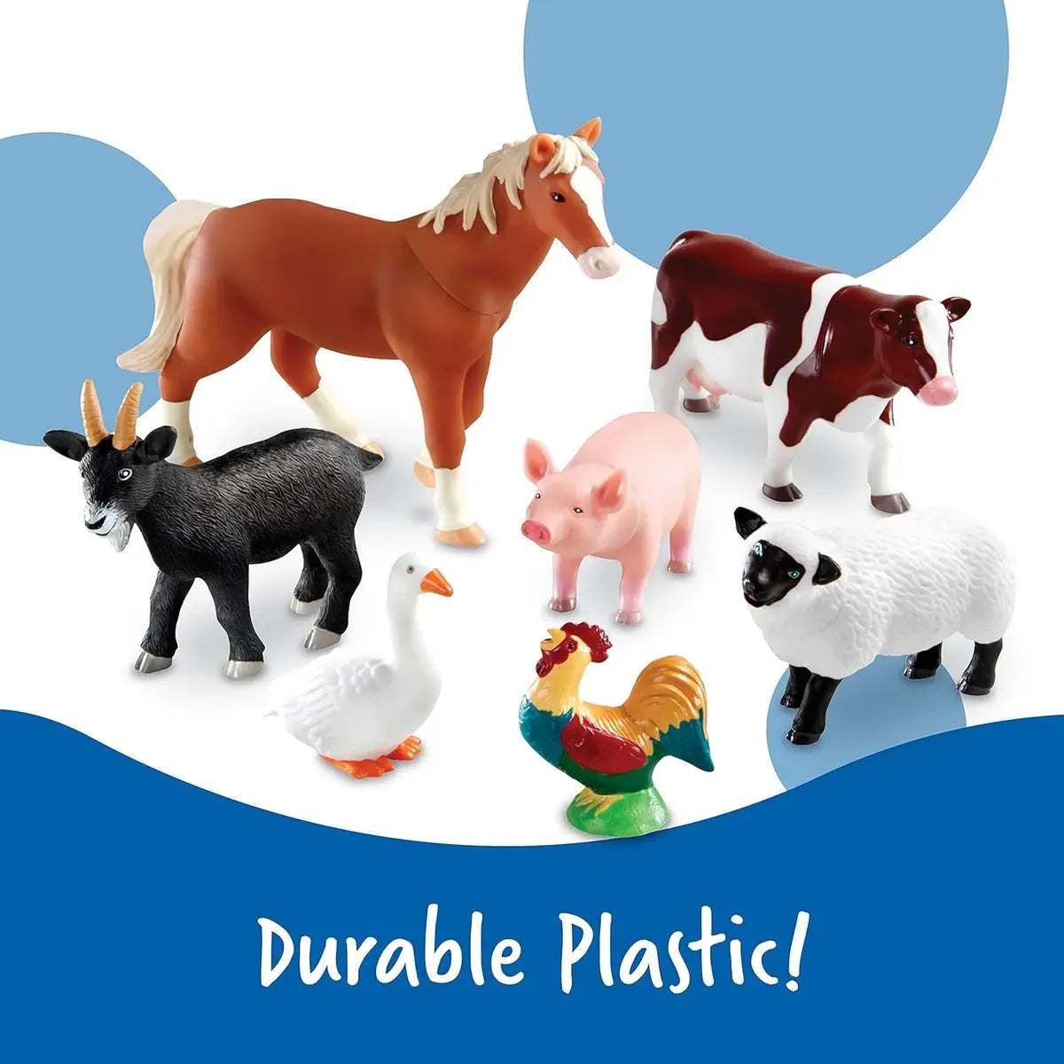 Learning Resources Jumbo Farm Animals, Juego De Juguetes