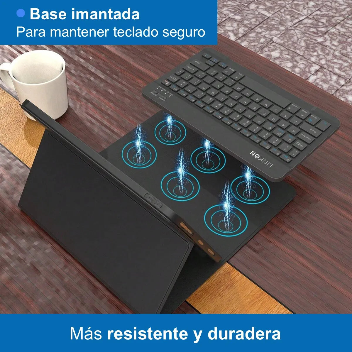 Carcasa Funda + Teclado Para iPad Air 5ma Gen 2022 iPad Air 4ta Gen 2020 Linkon 10.9" Black Air