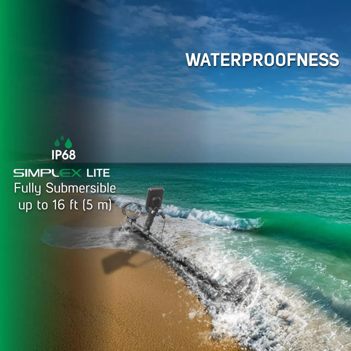 Detector De Metales Nokta Simplex Lite Con Bobina Impermeable