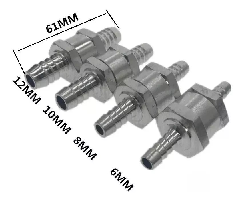Valvula De Retencion 8 Mm Aluminio Petroleo De Antirretorno