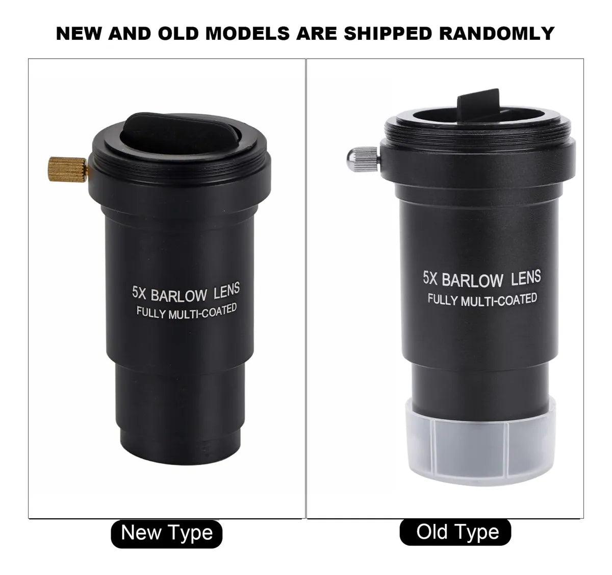 Lente Barlow 5X para telescopios - Multicapa de 1,25 pulgadas con rosca M42