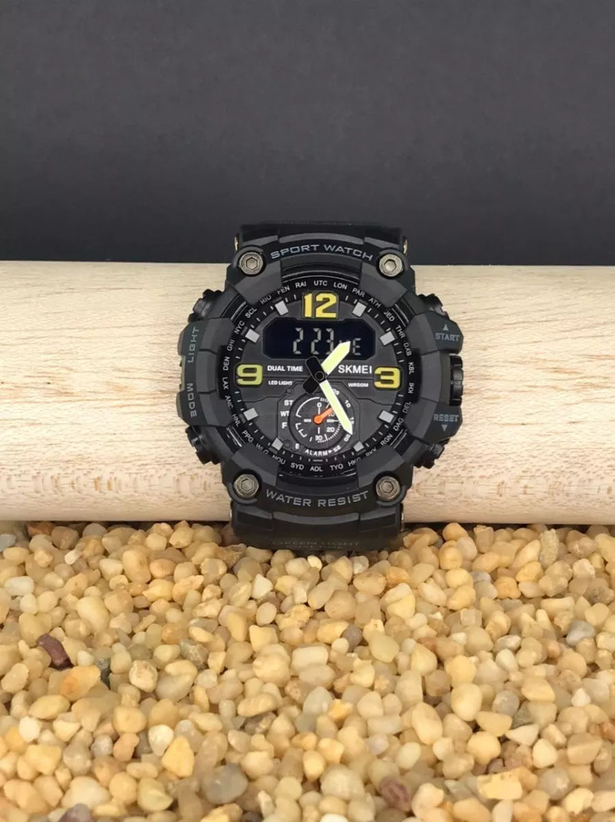 Reloj pulsera Skmei 1637 con correa de poliuretano color negro