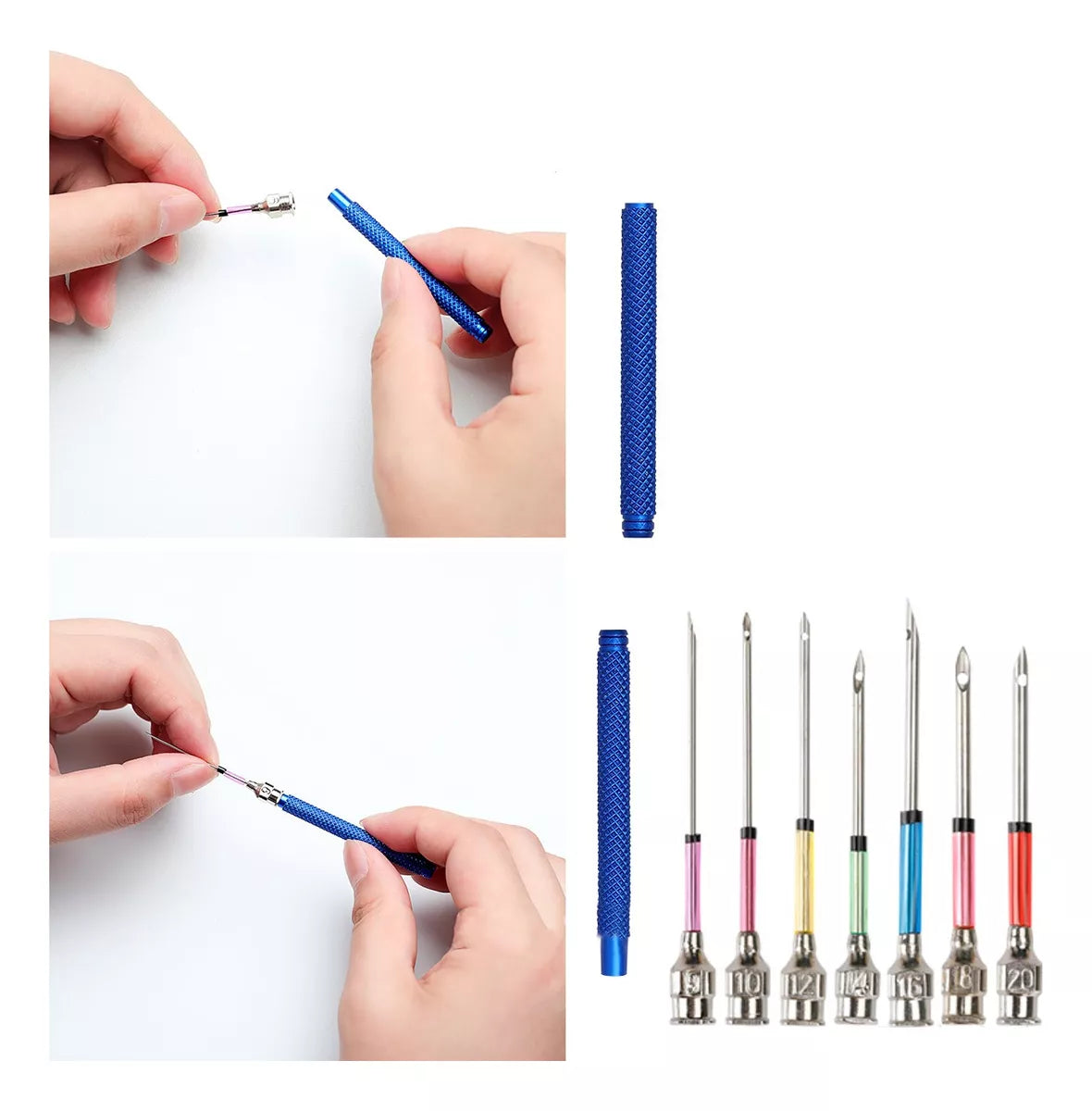 Set Agujas Magicas Bordado Crochet Kit Bordado Magico 16pzs