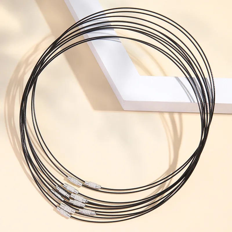 30 Pcs Collar De Acero Inoxidable Gargantilla Memoria