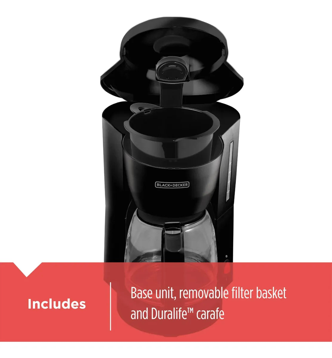 Cafetera Black+Decker DCM600B 5 Tazas | Jarra de Vidrio | 120V