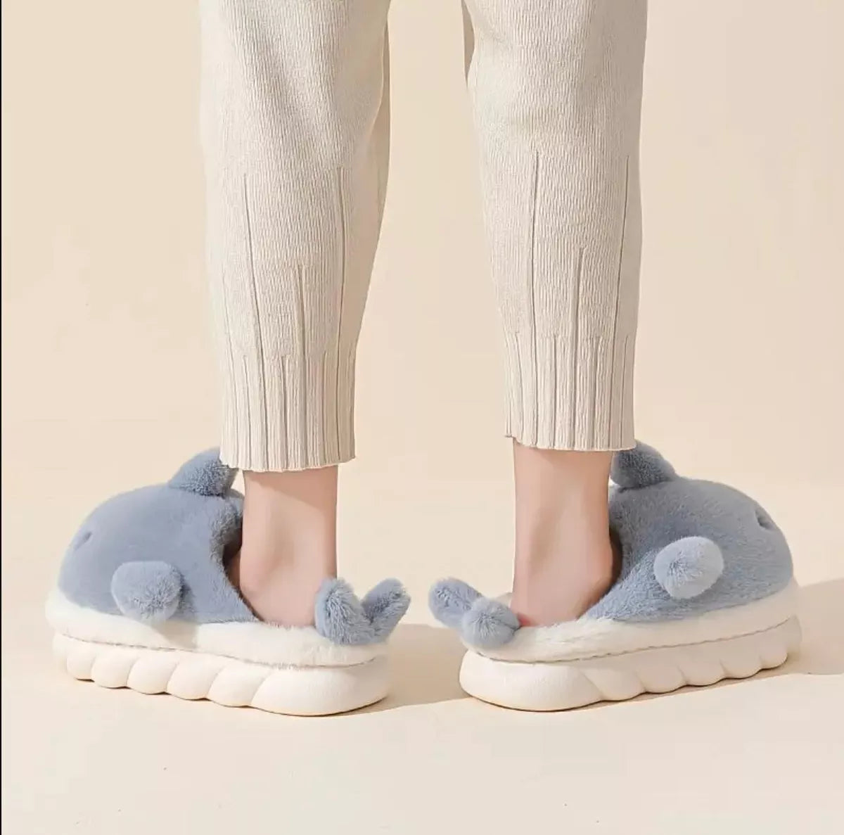 Pantufla Sandalia Tiburón Adultos Niños Cómodas Calientitas