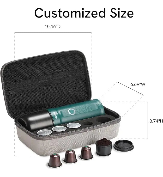 Funda Protectora Outin Gris EVA Para Cafetera Espresso Portátil Nano