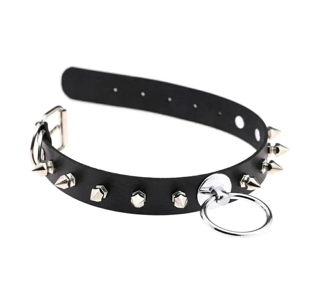 Collar D Choker Aro Puas Ajustable Punk Rock Cosplay Gótico