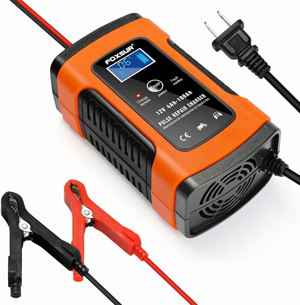 12v 5a Mantenedor Cargador De Baterías Inteligente Para Auto